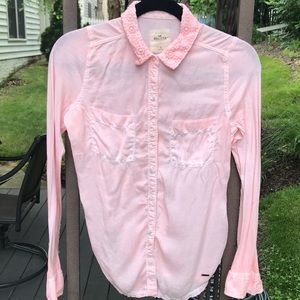 Pink Lace Collated Blouse
